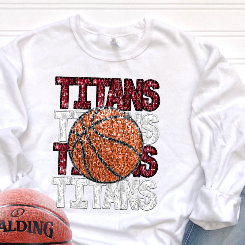 TITANS CRIMSON WHITE|Infant|Toddler|Youth 8.5|Adult 11″|Adult 12″