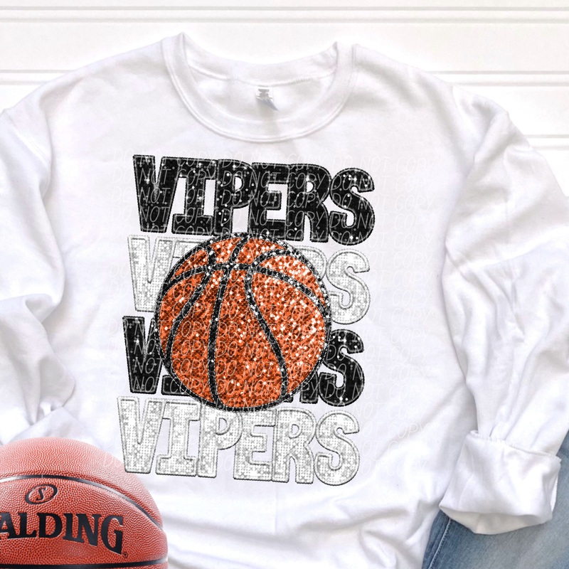 VIPERS BLACK WHITE|Infant|Toddler|Youth 8.5|Adult 11″|Adult 12″
