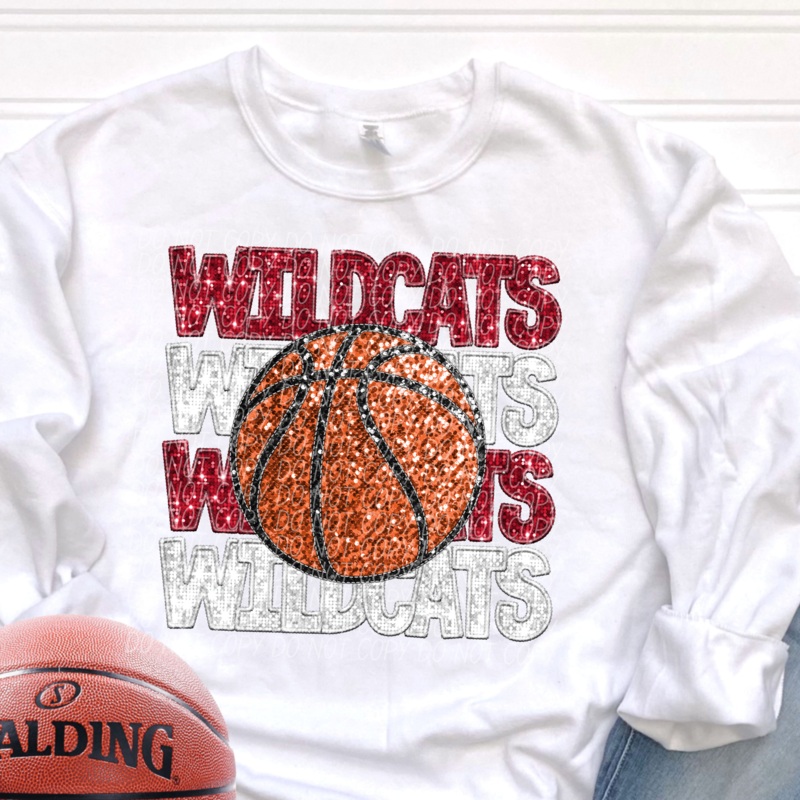 WILDCATS RED WHITE|Infant|Toddler|Youth 8.5|Adult 11″|Adult 12″