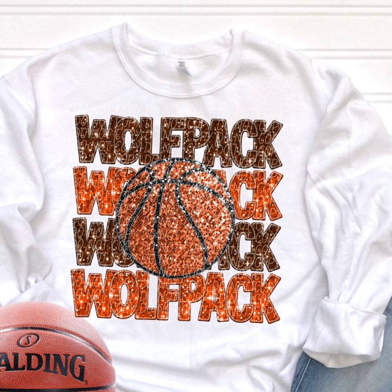 WOLFPACK BROWN ORANGE|Infant|Toddler|Youth 8.5|Adult 11″|Adult 12″
