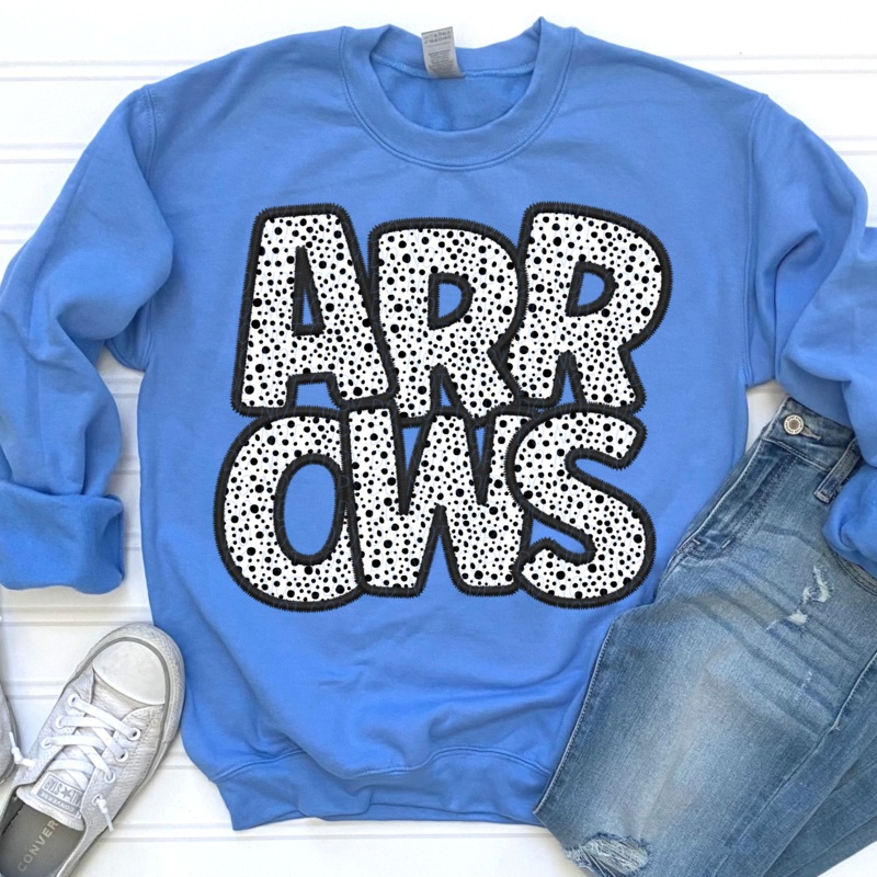 ARROWS – POLKA DOT MASCOT|Pocket|Infant|Toddler|Youth|Adult 11″|Adult 12″