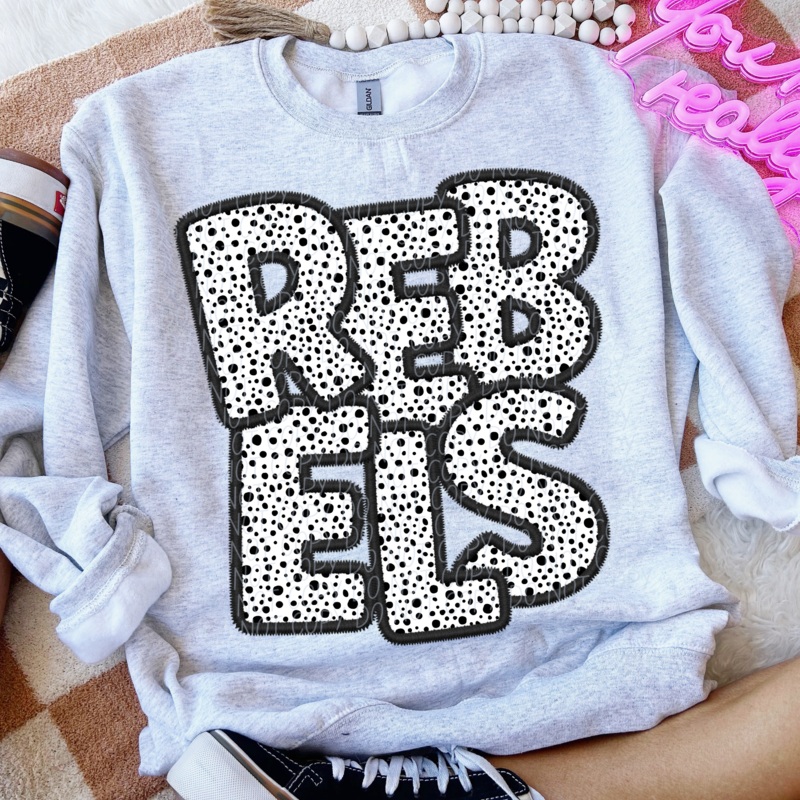 REBELS – POLKA DOT MASCOT|Pocket|Infant|Toddler|Youth|Adult 11″|Adult 12″