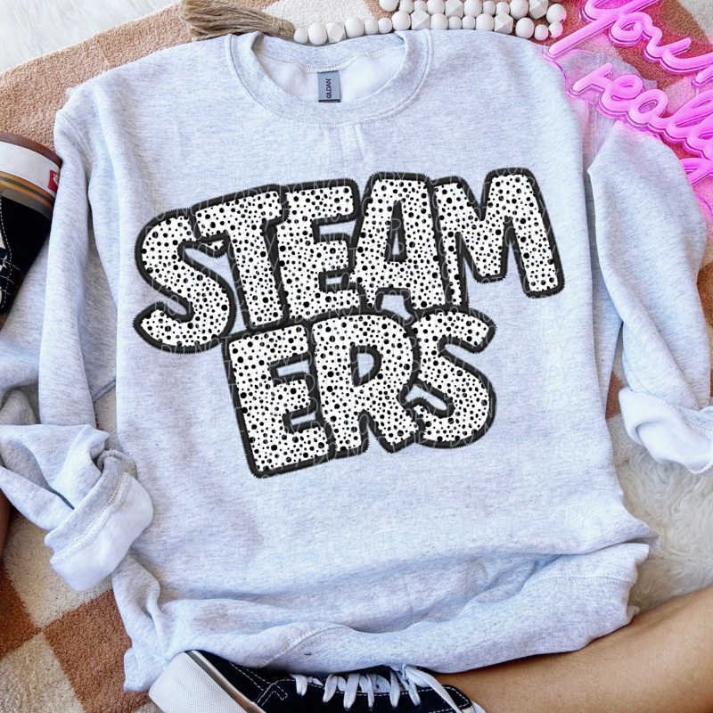 STEAMERS – POLKA DOT MASCOT|Pocket|Infant|Toddler|Youth|Adult 11″|Adult 12″