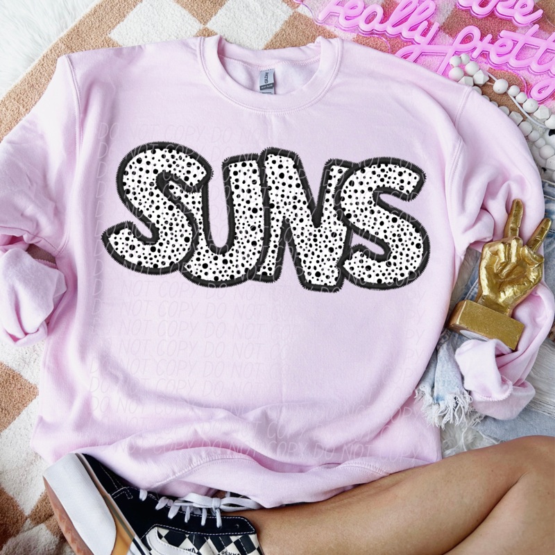 SUNS – POLKA DOT MASCOT|Pocket|Infant|Toddler|Youth|Adult 11″|Adult 12″