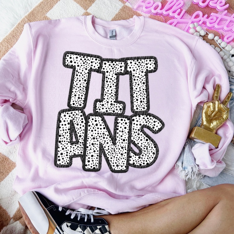 TITANS – POLKA DOT MASCOT|Pocket|Infant|Toddler|Youth|Adult 11″|Adult 12″