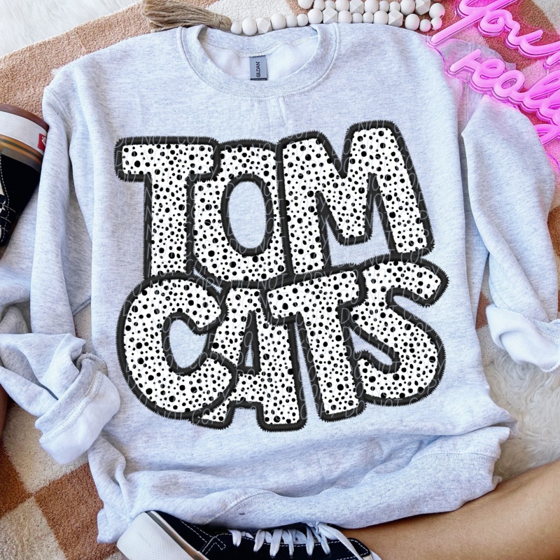 TOMCATS – POLKA DOT MASCOT|Pocket|Infant|Toddler|Youth|Adult 11″|Adult 12″