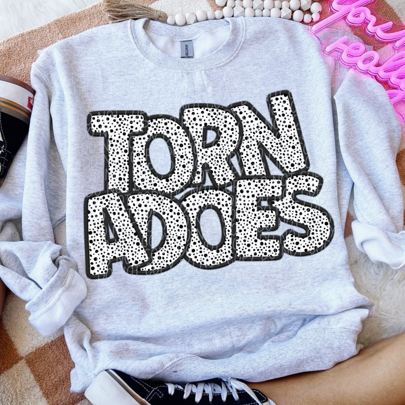 TORNADOES – POLKA DOT MASCOT|Pocket|Infant|Toddler|Youth|Adult 11″|Adult 12″