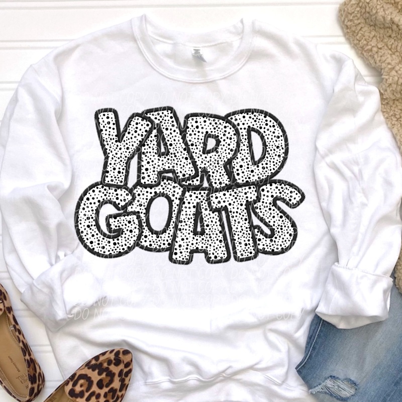 YARD GOATS – POLKA DOT MASCOT|Pocket|Infant|Toddler|Youth|Adult 11″|Adult 12″