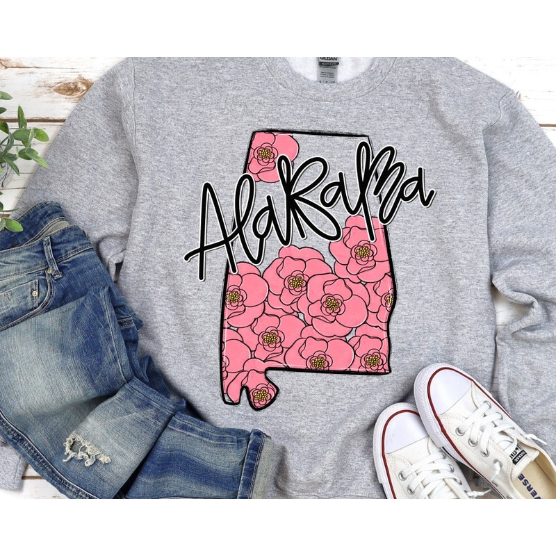 ALABAMA WHIMSY STATE|Infant|Toddler|Youth 8.5|Adult 11″|Adult 12″