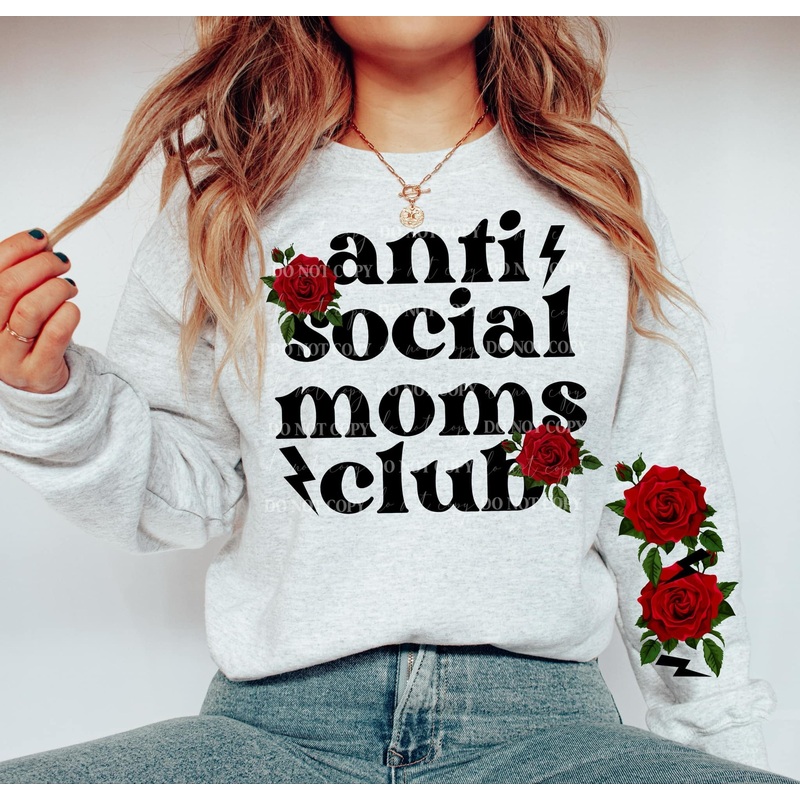 ANTI SOCIAL MOMS CLUB|Pocket|Infant|Toddler|Youth|Adult 11″|Adult 12″