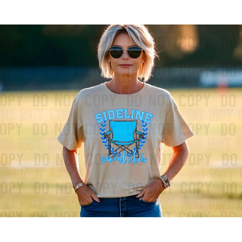 SIDELINE SOCIAL CLUB BLUE|Pocket|Infant|Toddler|Youth|Adult 11″|Adult 12″