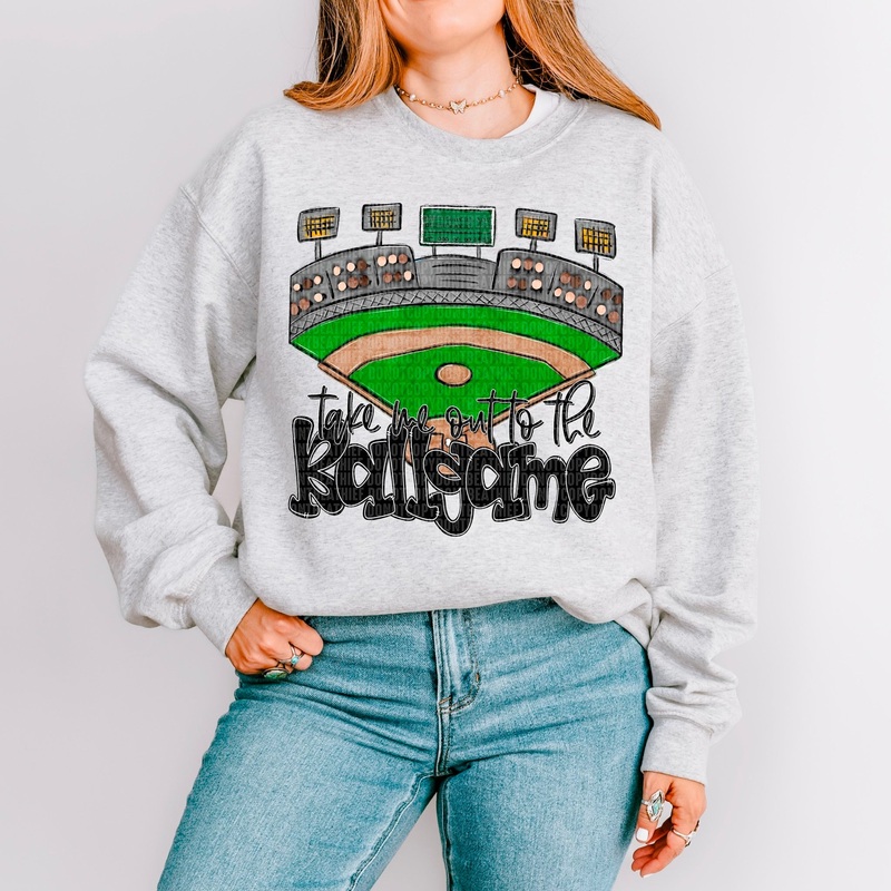 TAKE ME OUT TO THE BALL GAME|Pocket 3.5″-4″|Infant|Toddler|Youth 8.5|Adult 11″|Adult 12″