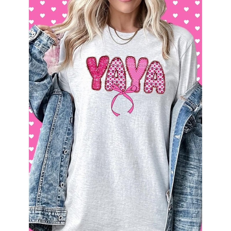 YAYA VALENTINE BOW NAME|Pocket|Infant|Toddler|Youth|Adult 11″|Adult 12″