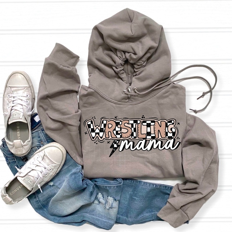 WRESTLING MAMA|Pocket 3.5″-4″|Infant|Toddler|Youth 8.5|Adult 11″|Adult 12″