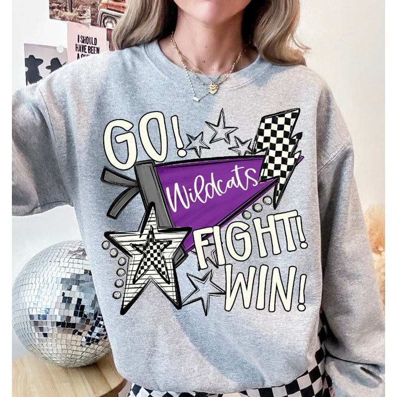 GO FIGHT WIN PURPLE – CUSTOM TEAM NAMES