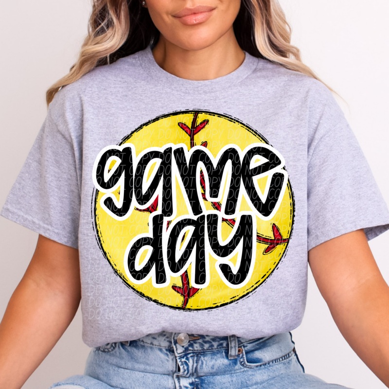 SOFTBALL GAME DAY|Pocket|Infant|Toddler|Youth|Adult 11″|Adult 12″