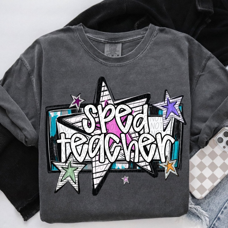 SPED TEACHER CS BRIGHT STARS|Pocket|Infant|Toddler|Youth|Adult 11″|Adult 12″