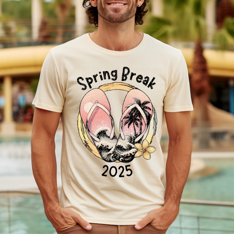 SPRING BREAK025 BLACK|Pocket|Infant|Toddler|Youth|Adult 11″|Adult 12″