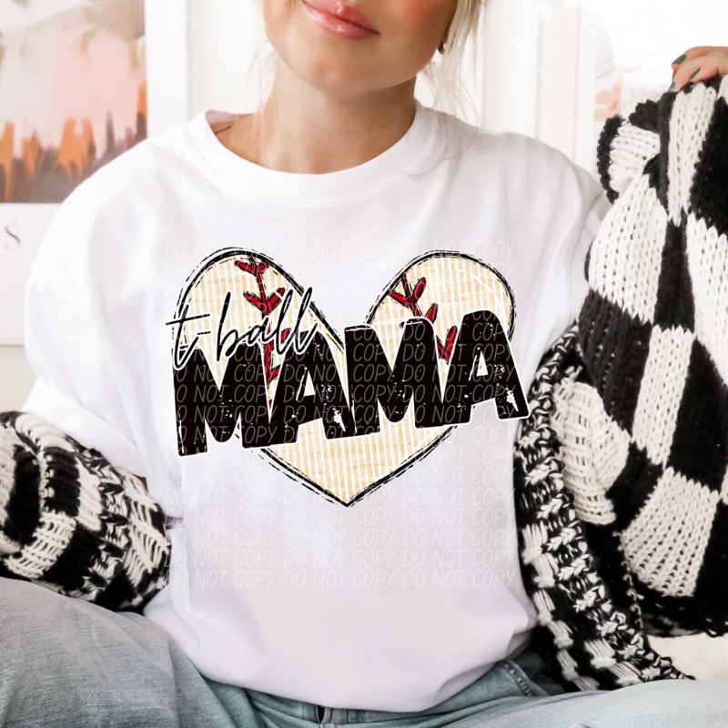 TBALL MAMA HEART|Pocket|Infant|Toddler|Youth|Adult 11″|Adult 12″