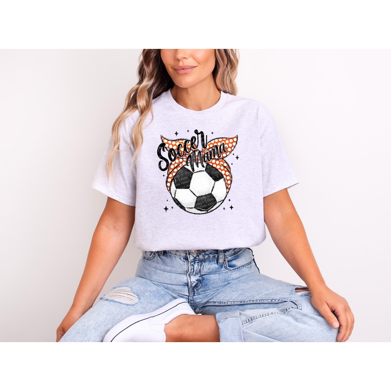 SOCCER MAMA ORANGE|Pocket|Infant|Toddler|Youth|Adult 11″|Adult 12″
