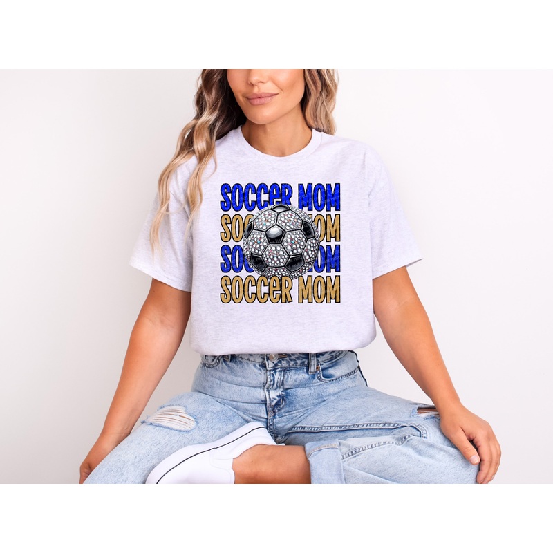 SOCCER MOM BLUE AND GOLD|Pocket|Infant|Toddler|Youth|Adult 11″|Adult 12″