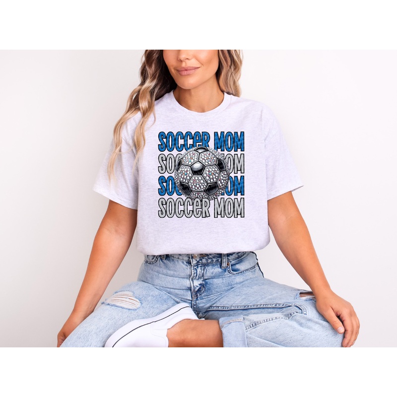 SOCCER MOM BLUE AND GRAY|Pocket|Infant|Toddler|Youth|Adult 11″|Adult 12″