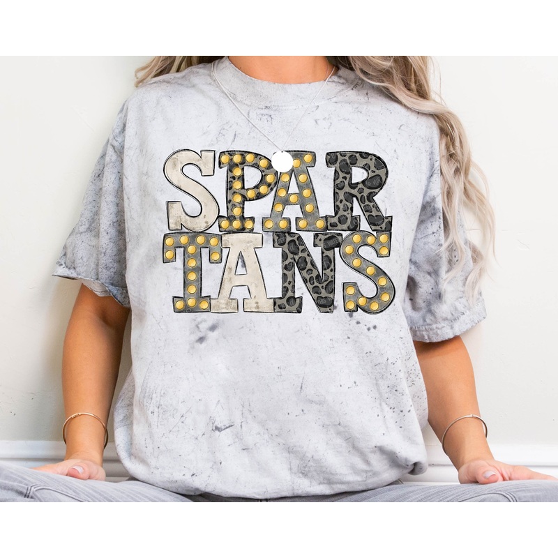 SPARTANS NEUTRAL MARQUEE|Pocket|Infant|Toddler|Youth|Adult 11″|Adult 12″