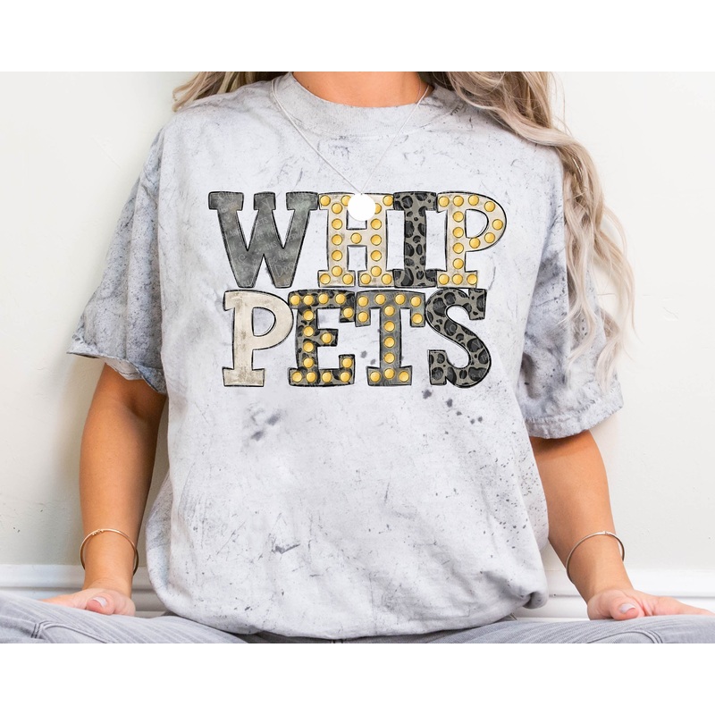 WHIPPETS NEUTRAL MARQUEE|Pocket|Infant|Toddler|Youth|Adult 11″|Adult 12″