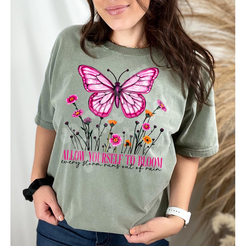 ALLOW YOURSELF TO BLOOM|Pocket 4″|Infant 5″-6″|Toddler 7″|Youth 8.5|Adult 11″|Adult 12″