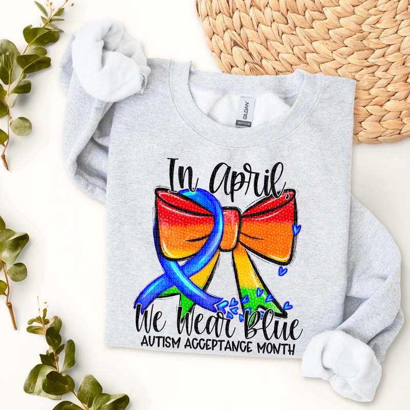 AUTISM ACCEPTANCE BOW BLACK|Pocket|Infant|Toddler|Youth|Adult 11″|Adult 12″