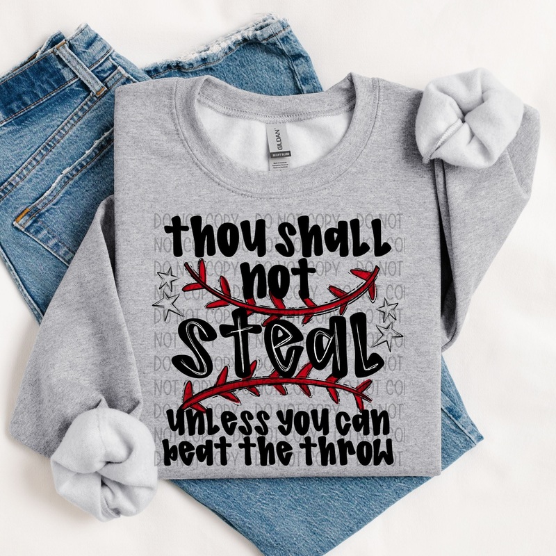 THOU SHALL NOT STEAL|Pocket|Infant|Toddler|Youth|Adult 11″|Adult 12″