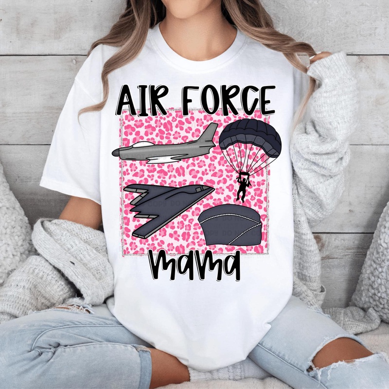 AIR FORCE MAMA|Pocket|Infant|Toddler|Youth|Adult 11″|Adult 12″
