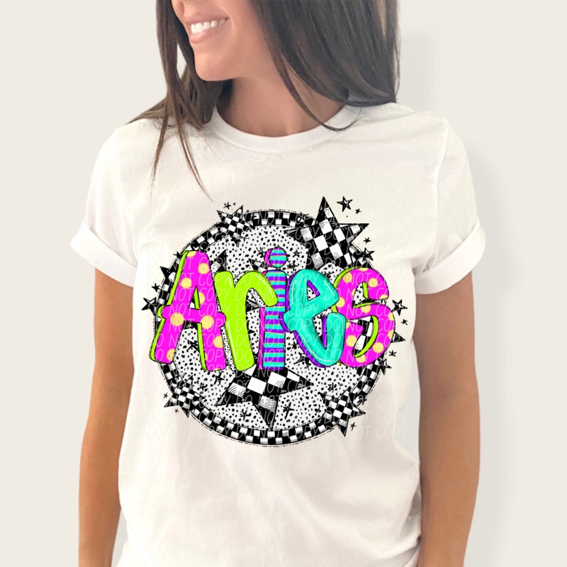 ARIES  FAUX NEON|Pocket|Infant|Toddler|Youth|Adult 11″|Adult 12″