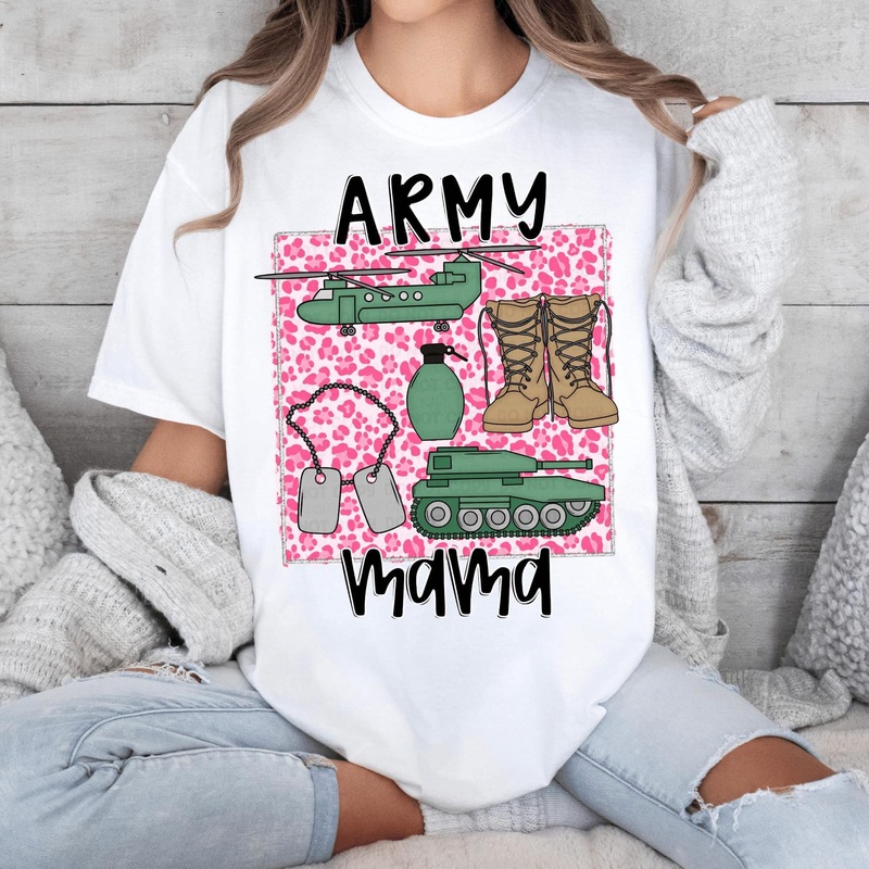 ARMY MAMA|Pocket|Infant|Toddler|Youth|Adult 11″|Adult 12″