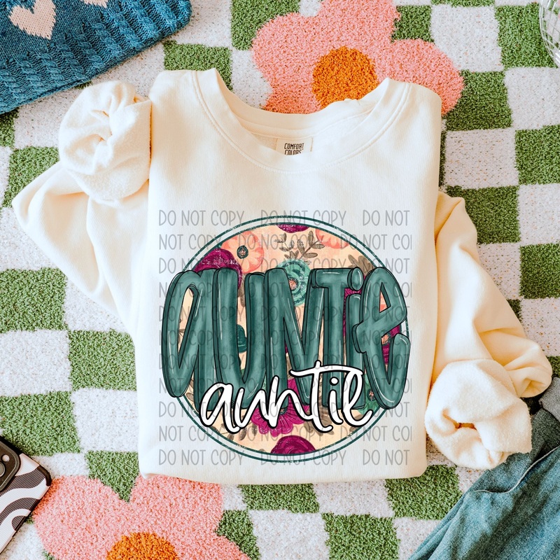 AUNTIE FLORAL|Pocket|Infant|Toddler|Youth|Adult 11″|Adult 12″