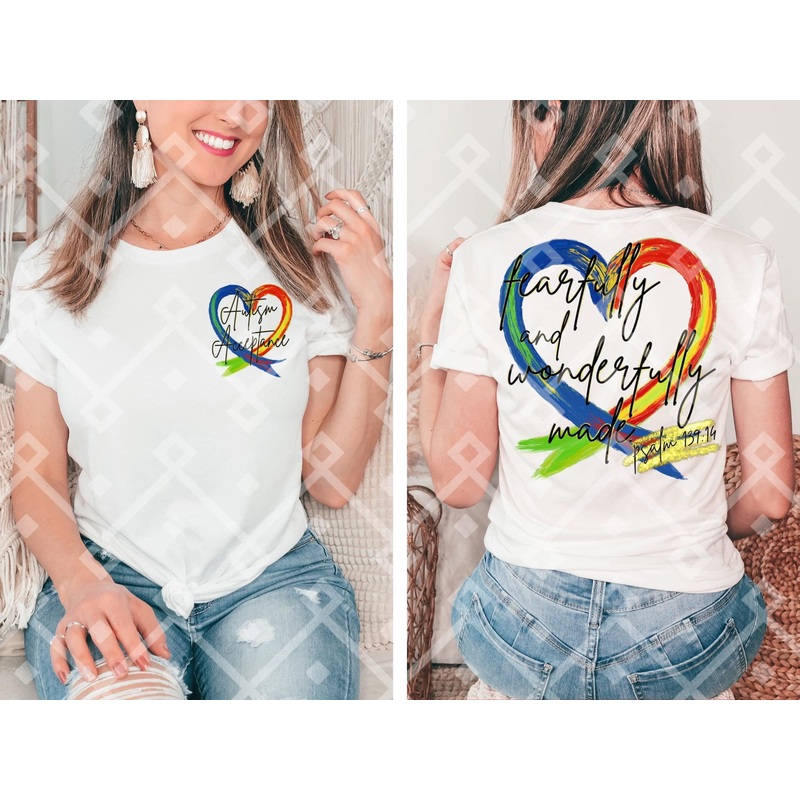 AUTISM ACCEPTANCE FRONT + BACK