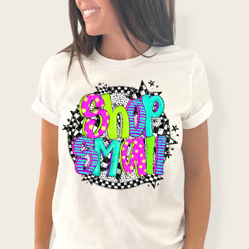 SHOP SMALL  FAUX NEON|Pocket|Infant|Toddler|Youth|Adult 11″|Adult 12″