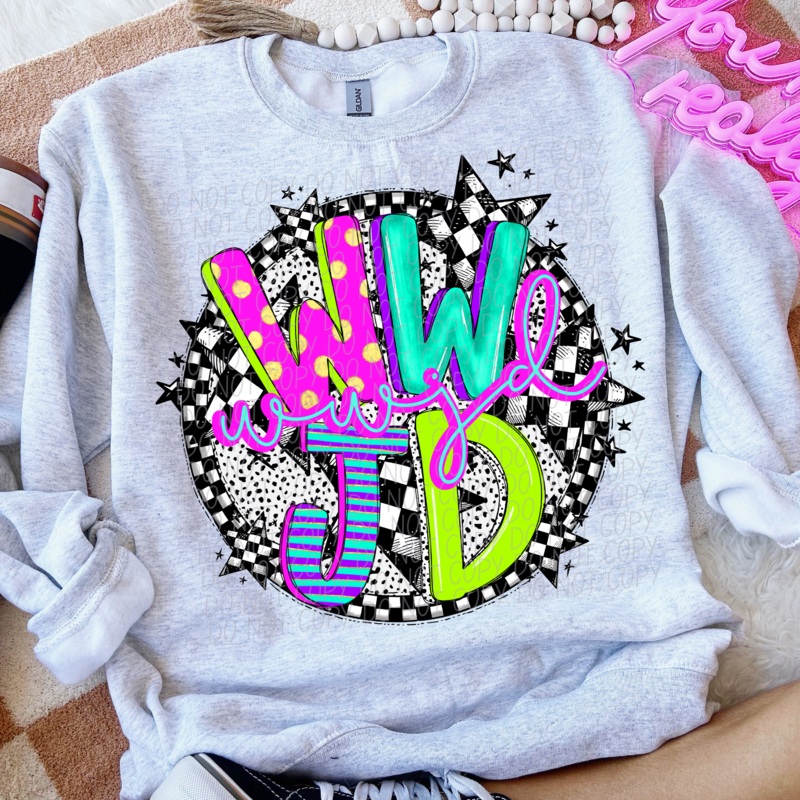 WWJD  FAUX NEON|Pocket|Infant|Toddler|Youth|Adult 11″|Adult 12″