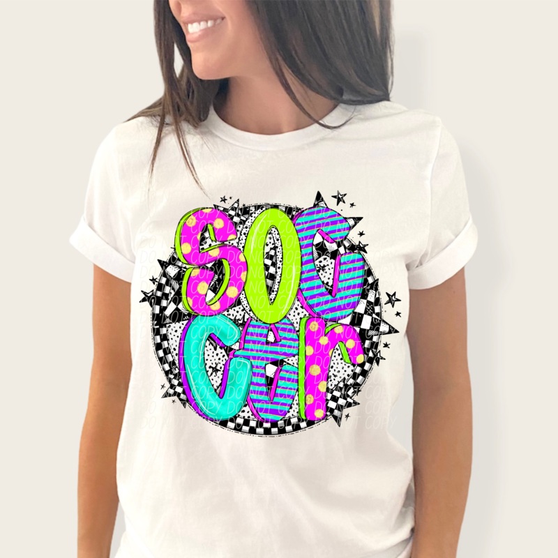 SOCCER  FAUX NEON|Pocket|Infant|Toddler|Youth|Adult 11″|Adult 12″