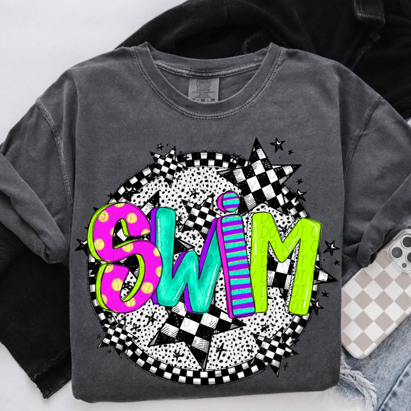 SWIM  FAUX NEON|Pocket|Infant|Toddler|Youth|Adult 11″|Adult 12″