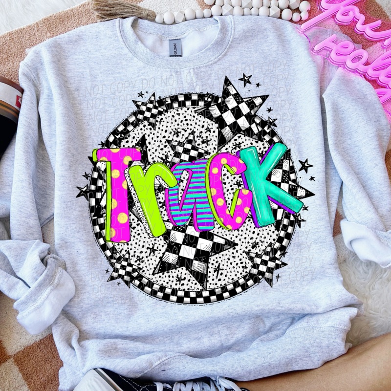 TRACK  FAUX NEON|Pocket|Infant|Toddler|Youth|Adult 11″|Adult 12″