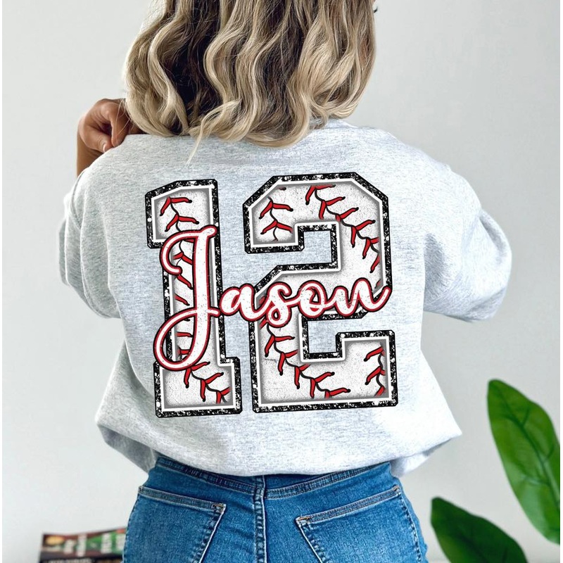BASEBALL NUMBER + NAME|Pocket|Infant|Toddler|Youth|Adult 11″|Adult 12″