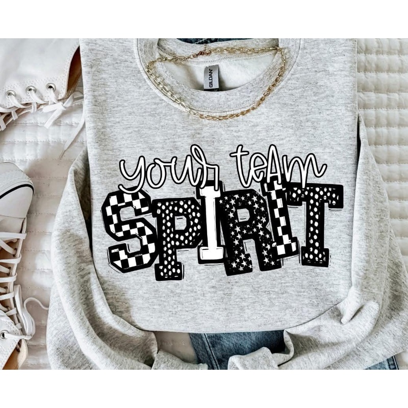 SO SPORTY SPIRIT BLACK|Pocket|Infant|Toddler|Youth|Adult 11″|Adult 12″