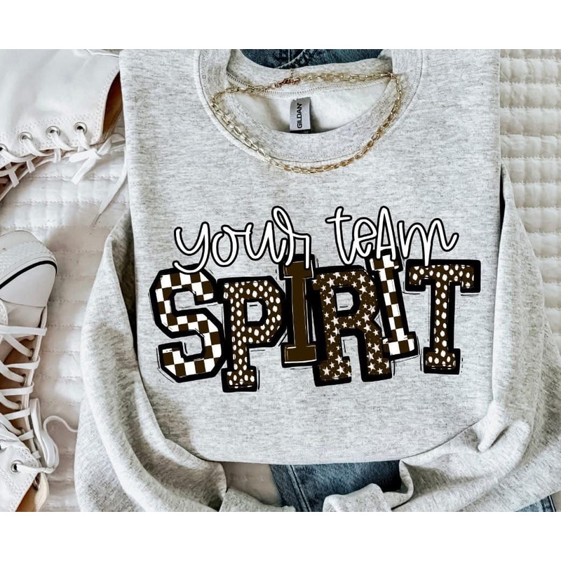 SO SPORTY SPIRIT BROWN|Pocket|Infant|Toddler|Youth|Adult 11″|Adult 12″
