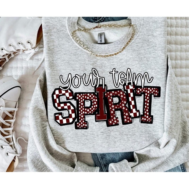 SO SPORTY SPIRIT MAROON|Pocket|Infant|Toddler|Youth|Adult 11″|Adult 12″