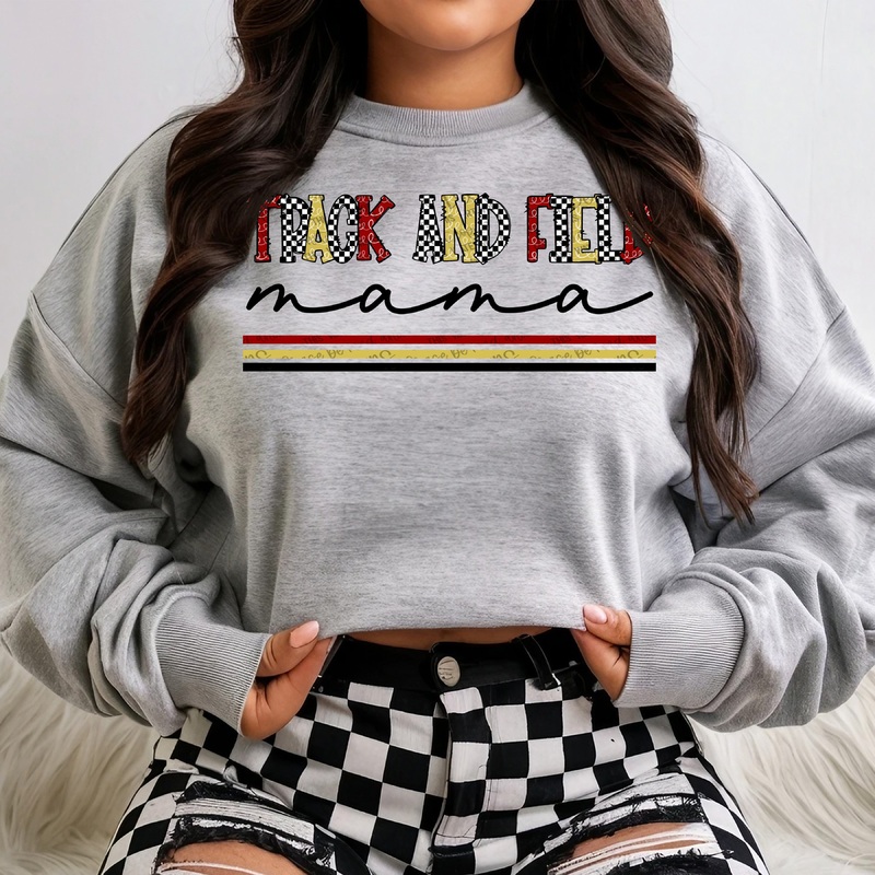 TRACK AND FIELD MAMA MAROON – MAROONVEGAS GOLD – COR CHECKERED
