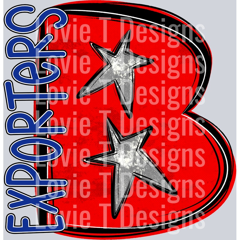 RED B EXPORTERS STARRY MASCOT|Pocket 4″|Infant 6″|Toddler 7″|Youth 8.5″|Adult 11″|Adult 12″