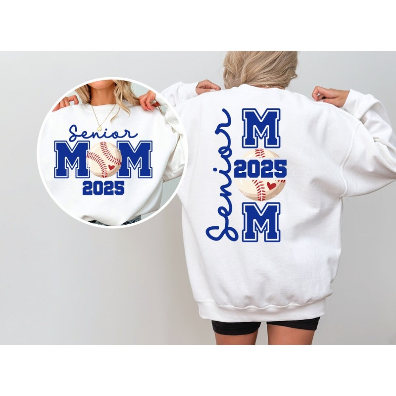 SENIOR BASEBALL MOM FRONT + BACK