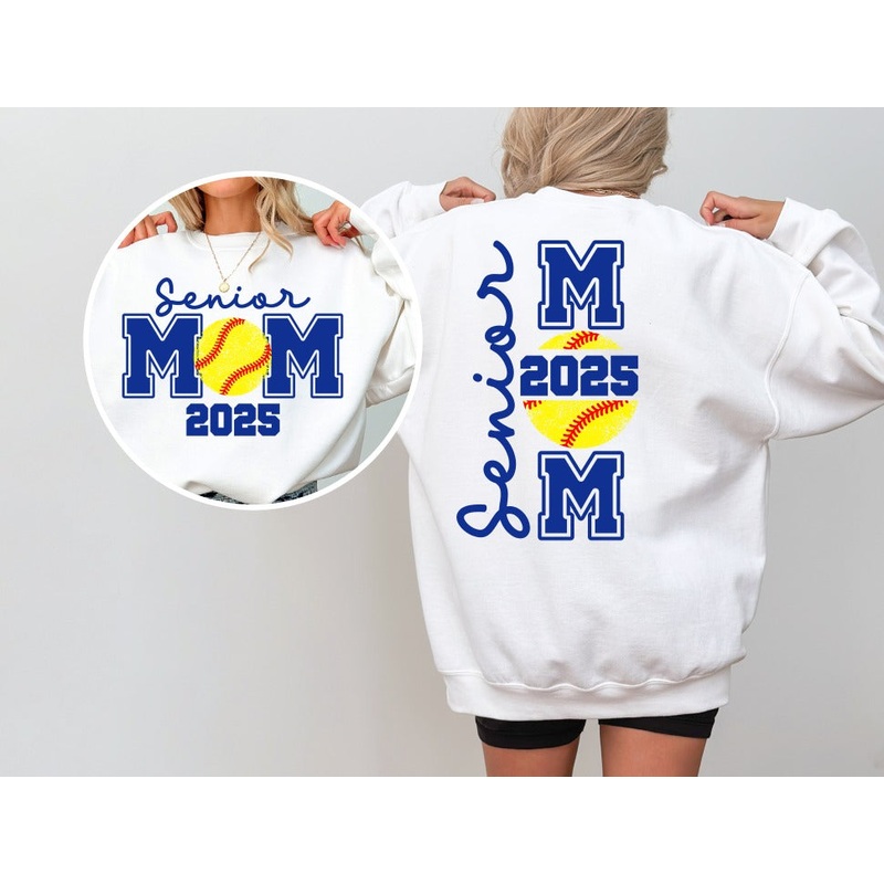 SENIOR SOFTBALL MOM FRONT + BACK