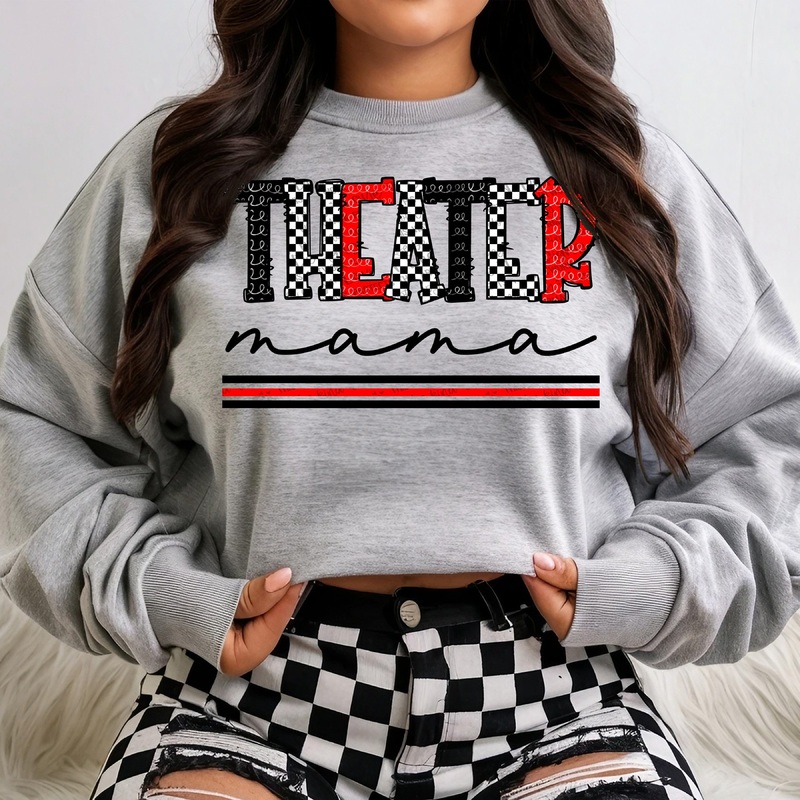 THEATER MAMA – BLACK RED – COR CHECKERED